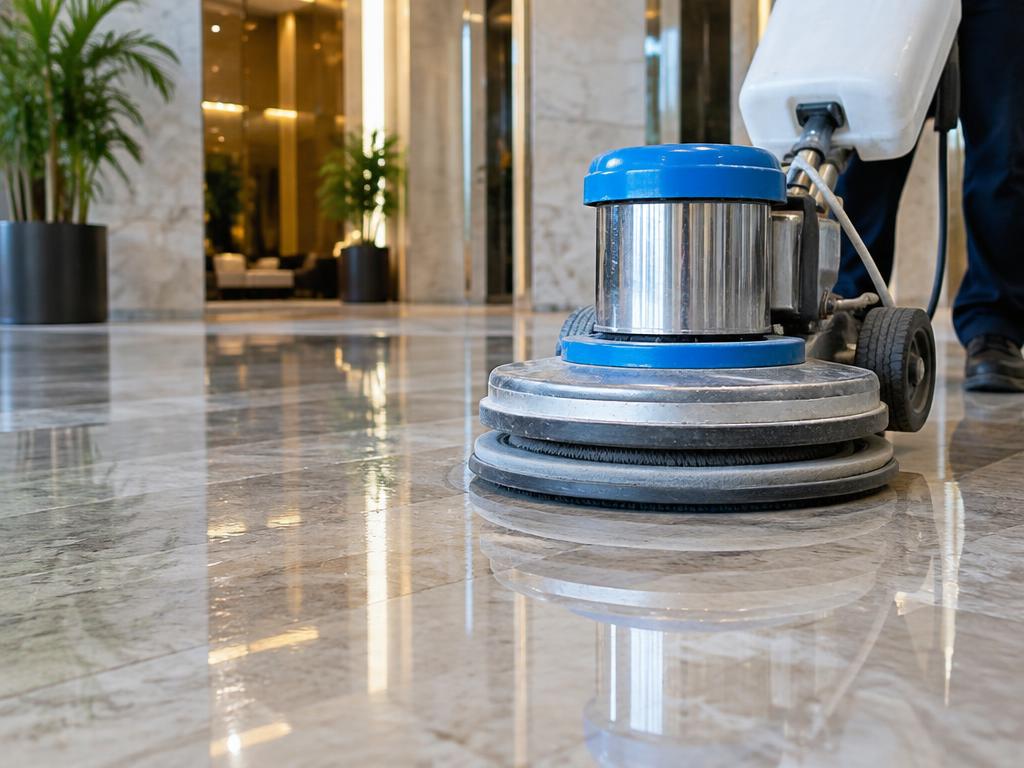 Floor Scrubbing & Polishing