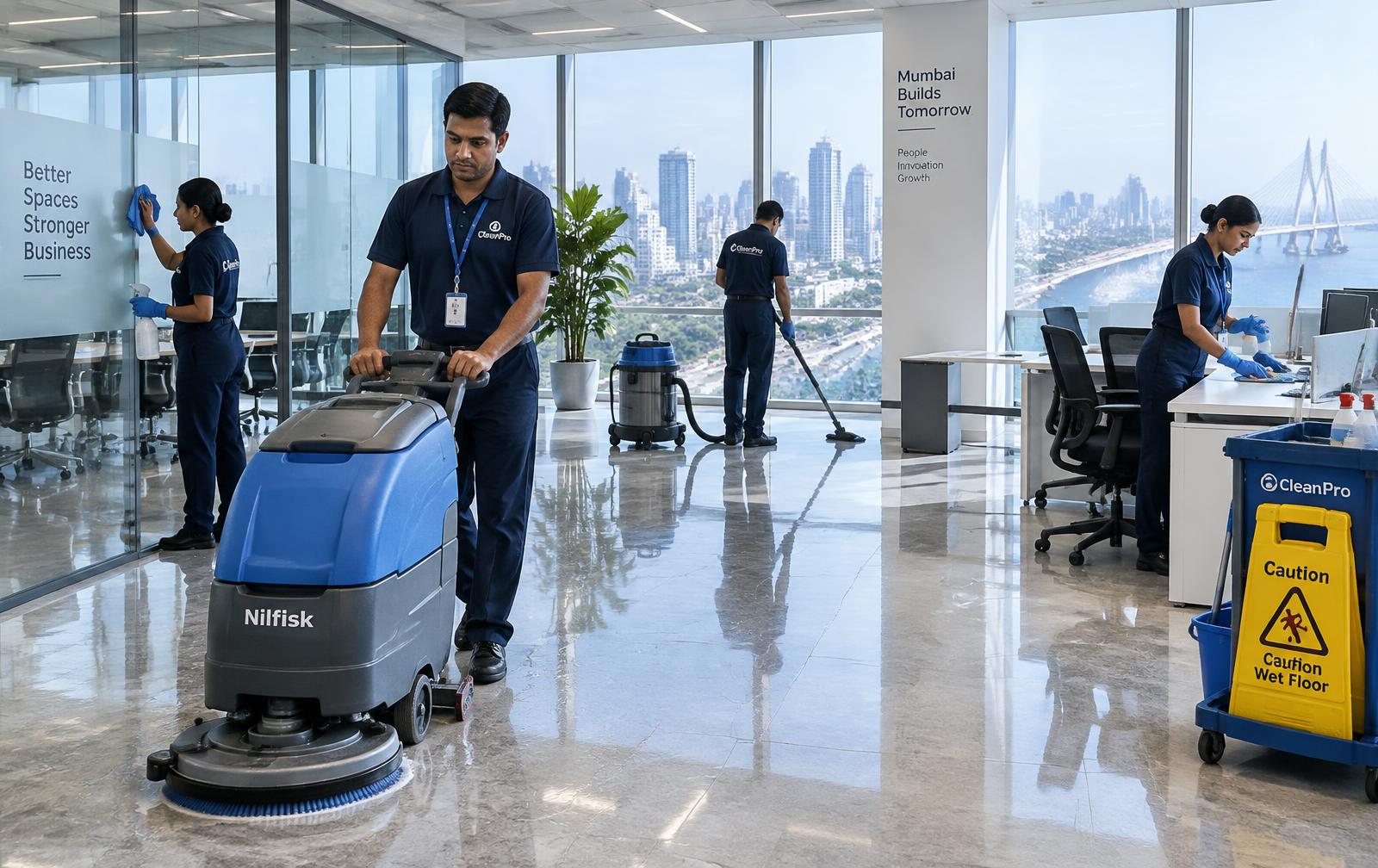 Commercial office deep cleaning in Mumbai